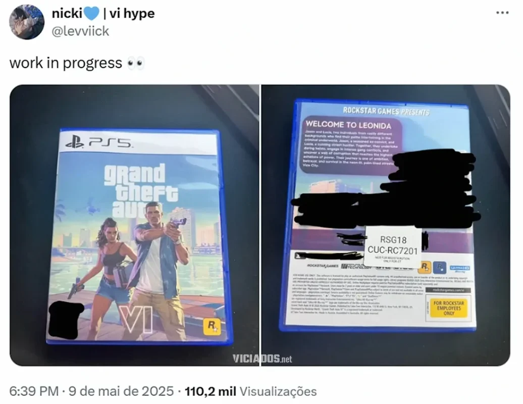 Capa falsa de GTA 6