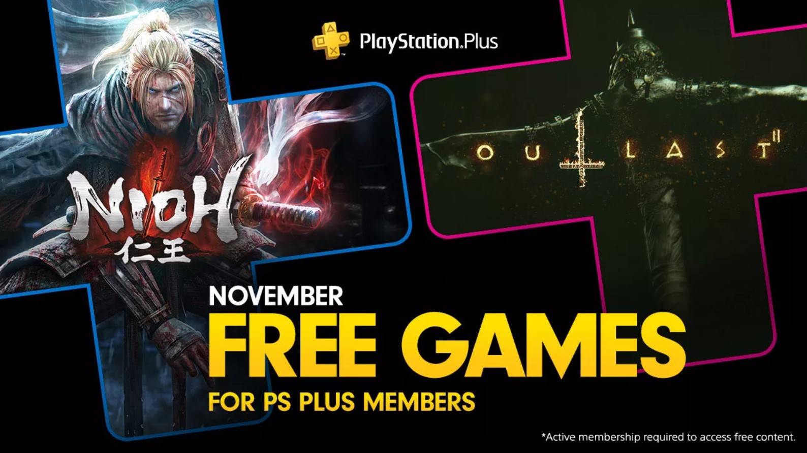A PlayStation anunciou oficialmente a sua seleção de jogos gratuitos do PlayStation Plus nesta quarta feira. Os assinantes do serviço irão receber dois jogos: Outlast 2 e Nioh.