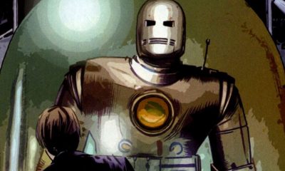 Em uma história Marvel alternativa, Steve Rogers se tornou o Homem de Ferro depois que o super soro que o transformaria em Capitão América foi destruído.