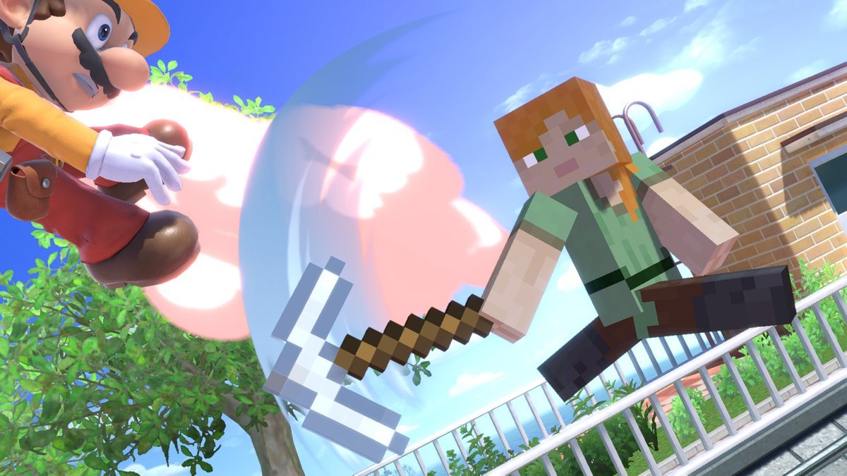 Minecraft chegou ao Super Smash Bros. Ultimate, e com ele o estágio do Minecraft World, que terá diferentes biomas selecionáveis.