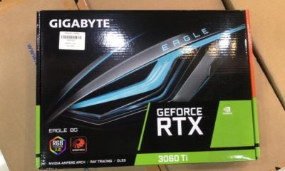 Parece que uma loja na Arábia já conseguiu colocar as mãos na variante personalizada da GIGABYTE GeForce RTX 3060 Ti de 8GB.