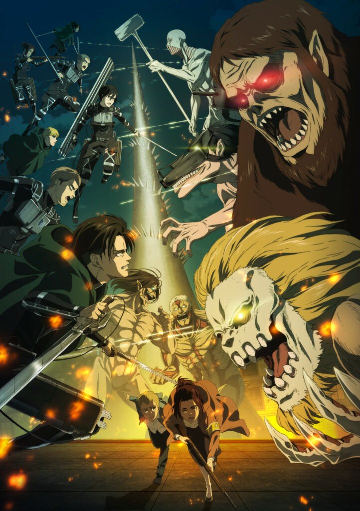 Imagem promocional da última temporada de Attack on Titan.