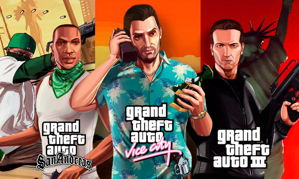 GTA 3, Vice City e Grand Theft Auto San Andreas vão ser relançados pela Rockstar Games para os consoles da atual e da nova geração.