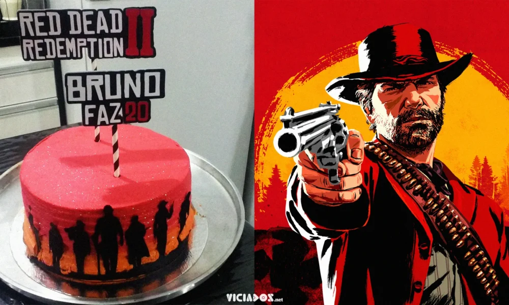 Red Dead Redemption 2 | Ator da Rockstar Games compartilha bolo de fã brasileiro 2022 Viciados