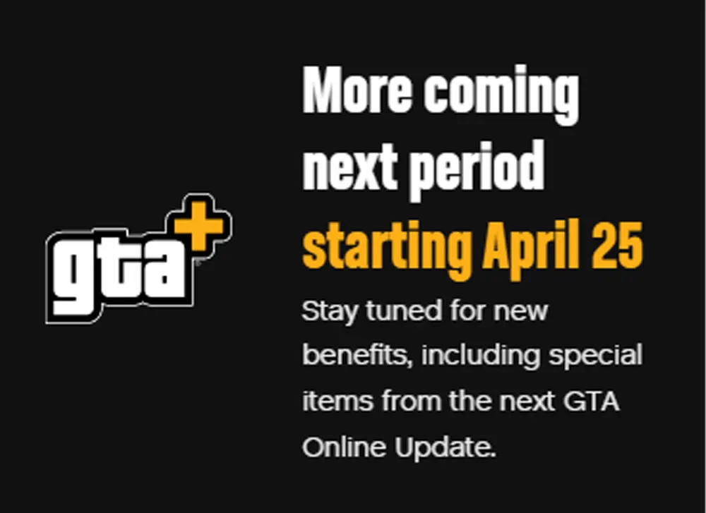 Informação confirmando conteúdo exclusivo para assinantes pagantes do GTA Online.