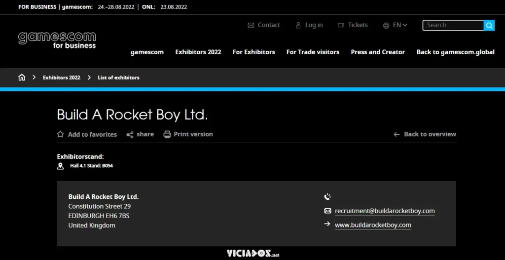 Build A Rocket Boy, desenvolvedora de Everywhere está confirmada na GamesCom.