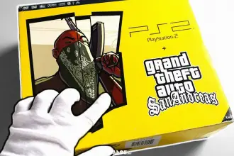 Esta é provavelmente uma edição muito rara de GTA San Andreas para PlayStation 2.