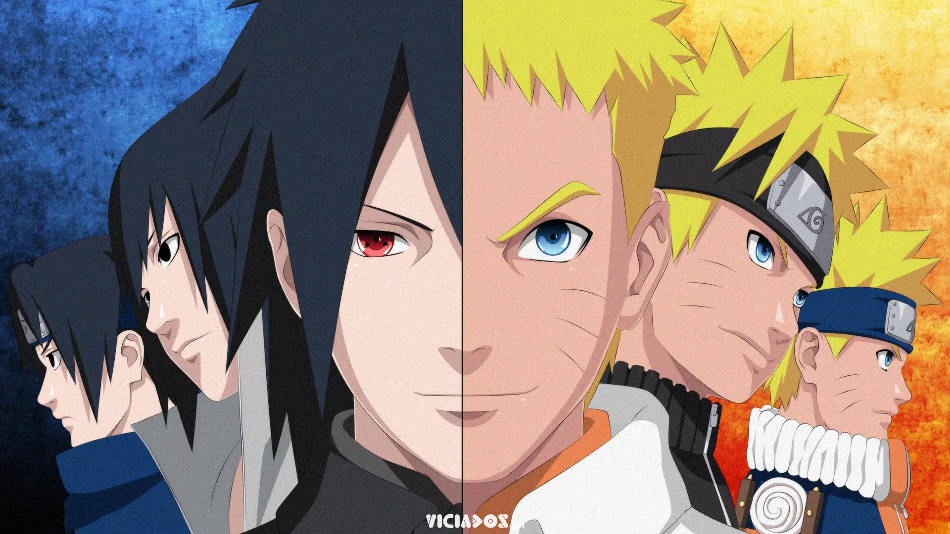 Naruto e Sasuke | Artista imagina os personagens com a mesma idade em Boruto 2022 Viciados
