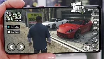 GTA 5 est&aacute; rodando acima de 30 FPS em um emulador para celular Android