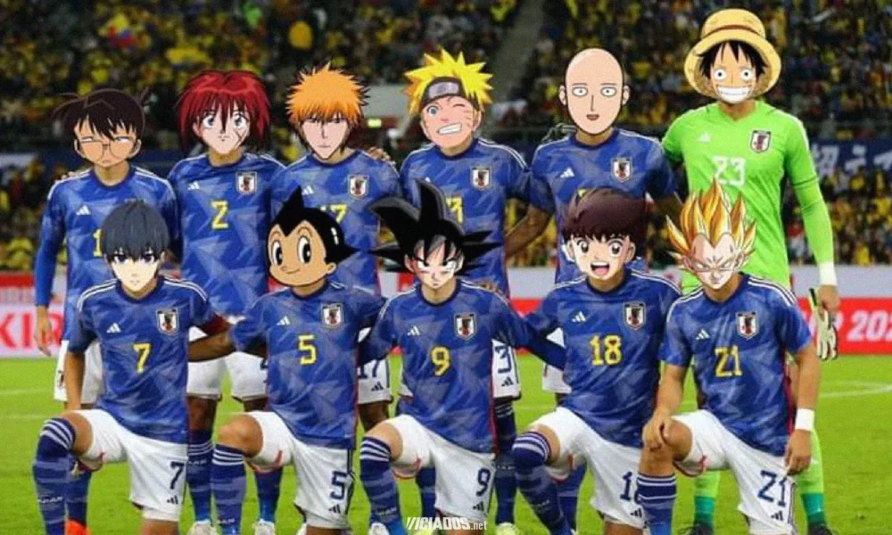 Japão surpreende ganhando da Espanha e internet faz memes com animes 2022 Viciados