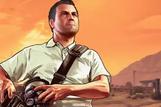 Figura em escada de Michael de Santa e incrivel Video