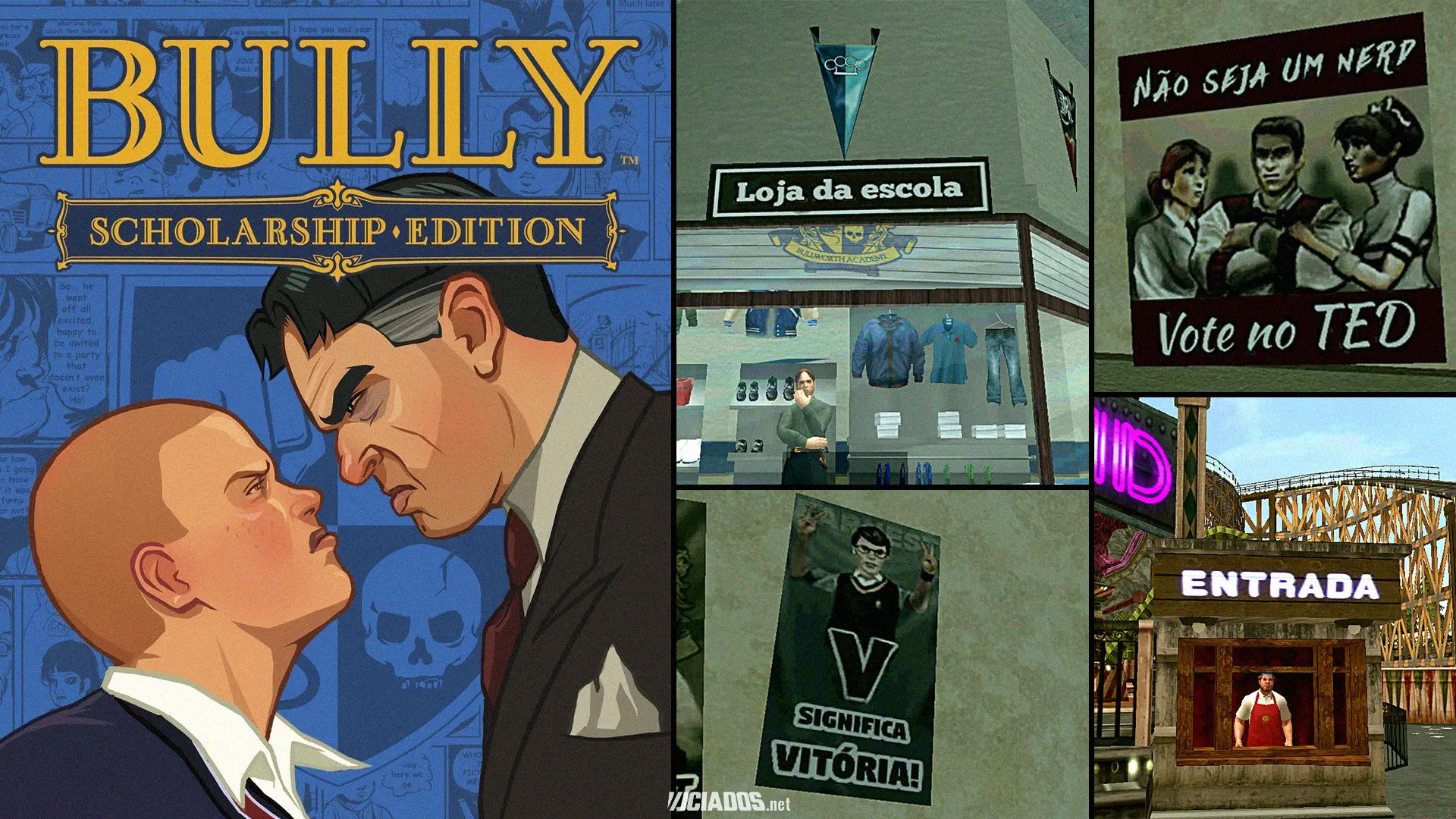 Bully | Brasileiros traduzem mundo do jogo para PT-BR; Veja as primeiras imagens! 2024 Portal Viciados - Aqui, Primeiro!