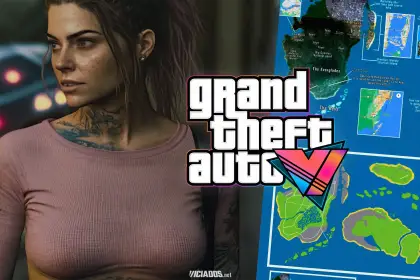 GTA 6 Grand Theft Auto Online VI Rockstar Games Mapa Vice City Lucia 2023