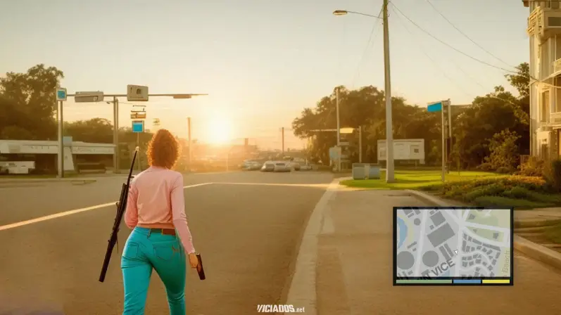 GTA 6 | Imagem mostra vislumbre dos gráficos finais de Grand Theft Auto VI 14 GTA 6 Grand Theft Auto VI Rockstar Games Lucia Gameplay 2023