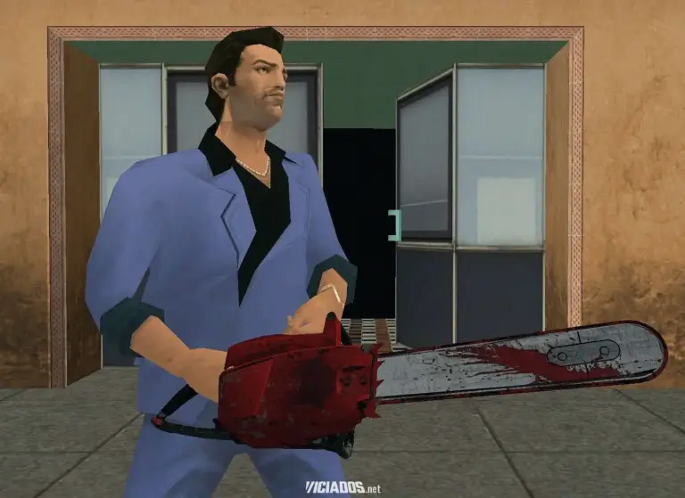 GTA Vice City Grand Theft Auto VI 6 Rockstar Games Motoserra Chainsaw 2023