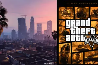 GTA 5 Grand Theft Auto V 10 anos Ten Years Los Santos Rockstar Games 2023