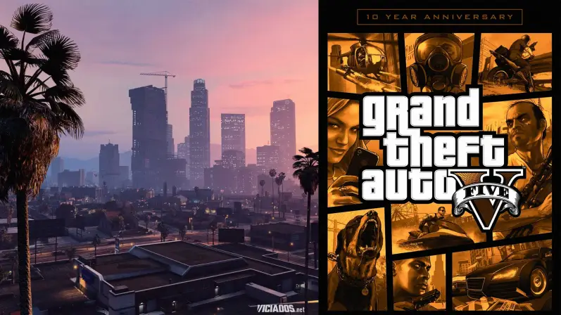 GTA 5 | Vazamento da Rockstar Games revela outro final para Grand Theft Auto V 14 GTA 5 Grand Theft Auto V 10 anos Ten Years Los Santos Rockstar Games 2023