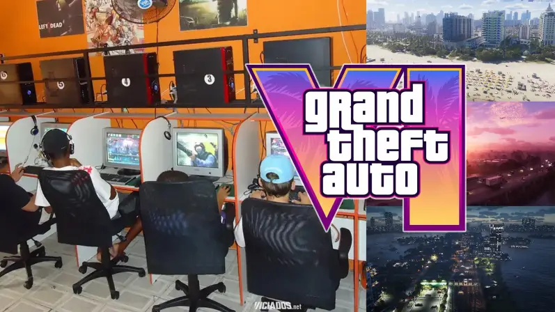 GTA 6 Grand Theft Auto VI Lan House Game Brasil BR Rockstar Games 2025