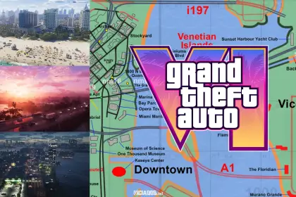 GTA 6 Grand Theft Auto VI Mapa Oficial Rockstar Games 2025