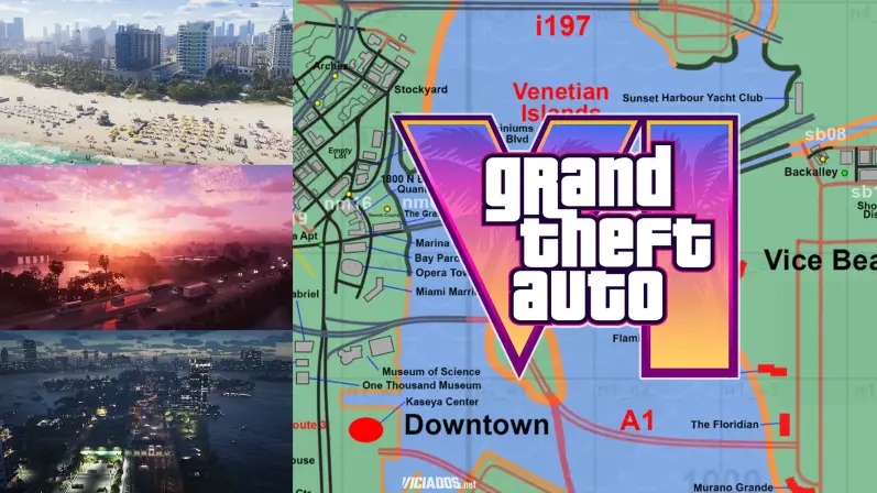 GTA 6 Grand Theft Auto VI Mapa Oficial Rockstar Games 2025