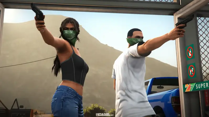 GTA 6 | Trailer insano criado por fã demonstra que GTA 5 está ficando obsoleto 14 Trailer GTA 6 Grand Theft Auto VI recriado no GTA 5 V Mods mod Rockstar Games 2024