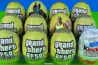 Tem surpresa! Fã cria ovos Kinder temáticos do GTA San Andreas; Veja as imagens! 2024 Portal Viciados - Aqui, Primeiro!