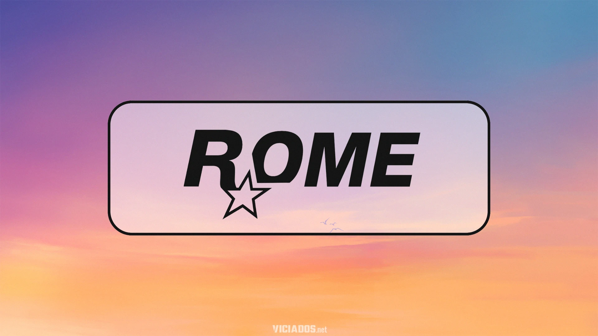 Relatórios indicam que o Project ROME para GTA Online e para GTA 6 está sendo desenvolvido internamente na Rockstar Games. (Logotipo Project Rome por GTA Focal)