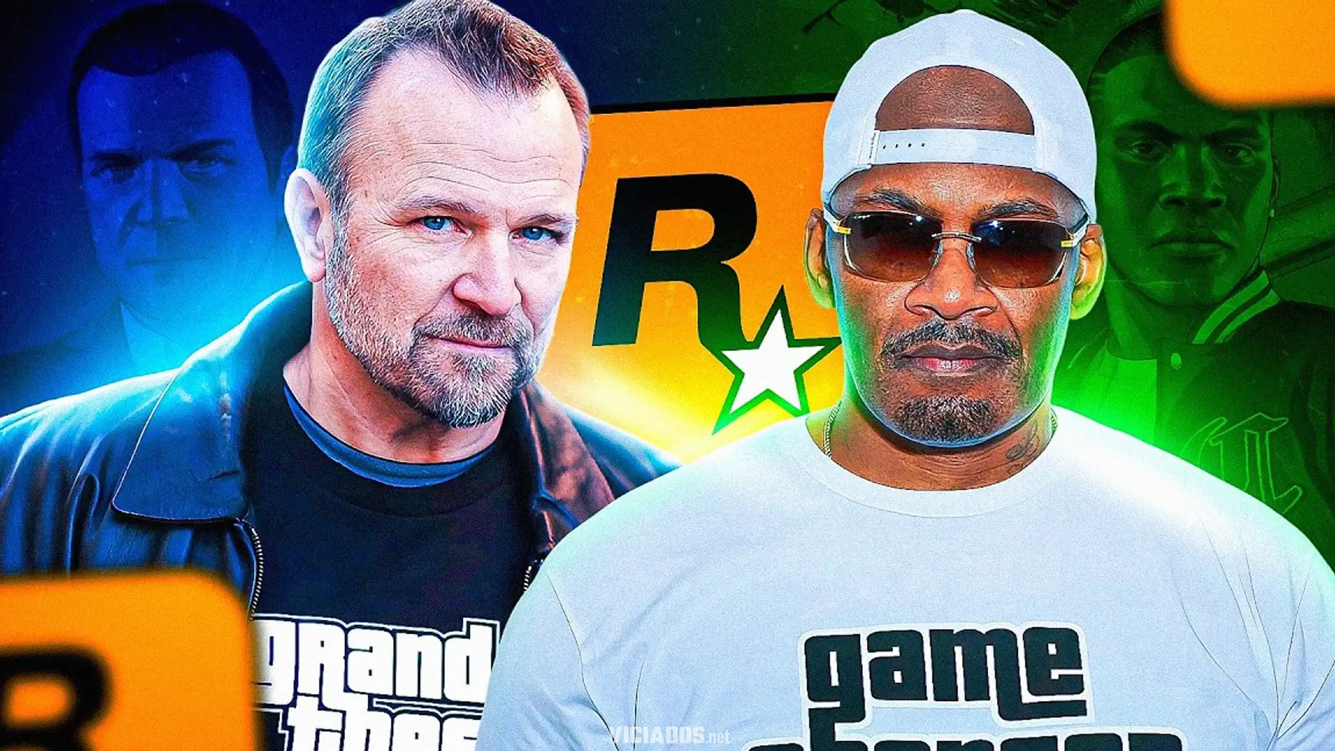 Ned Luke Michael Shawn Fonteno Franklin Atores de GTA 5 SanInPlay Elissan Cerqueira BGS Brasil Game Show 2024