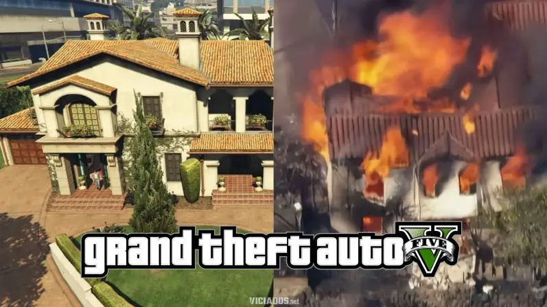 Los Angeles Los Santos Casa Michael GTA 5 Fogo 2025