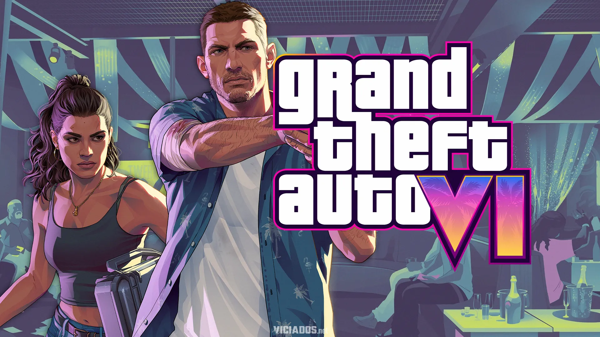 GTA 6 Wallpaper Lucia Jason 2026 Rockstar Games