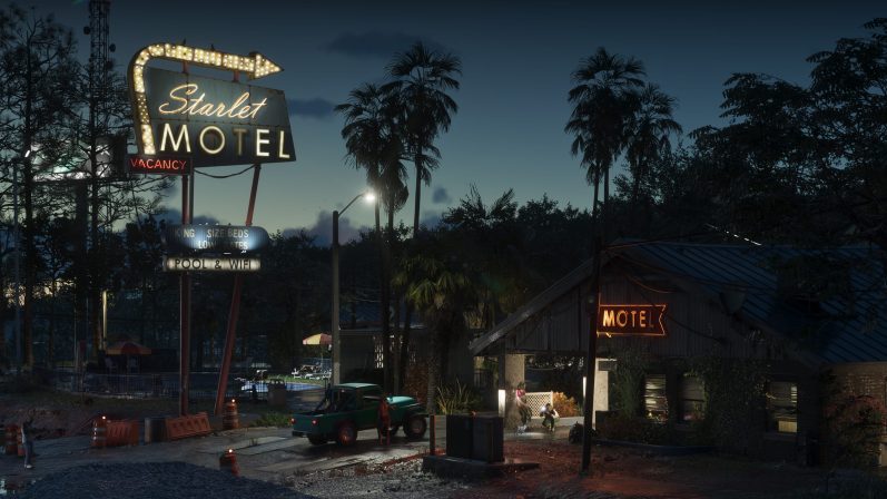Port Gellhorn em GTA 6 (imagem oficial da Rockstar Games)