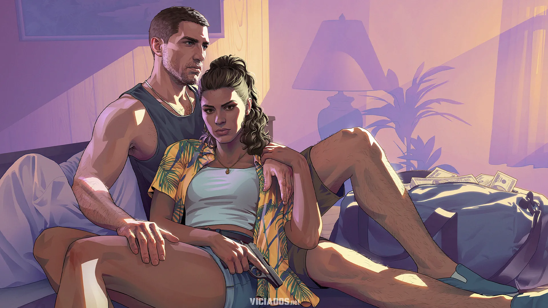 GTA 6 Grand Theft Auto VI Lucia Jason Art Rockstar Games 2026