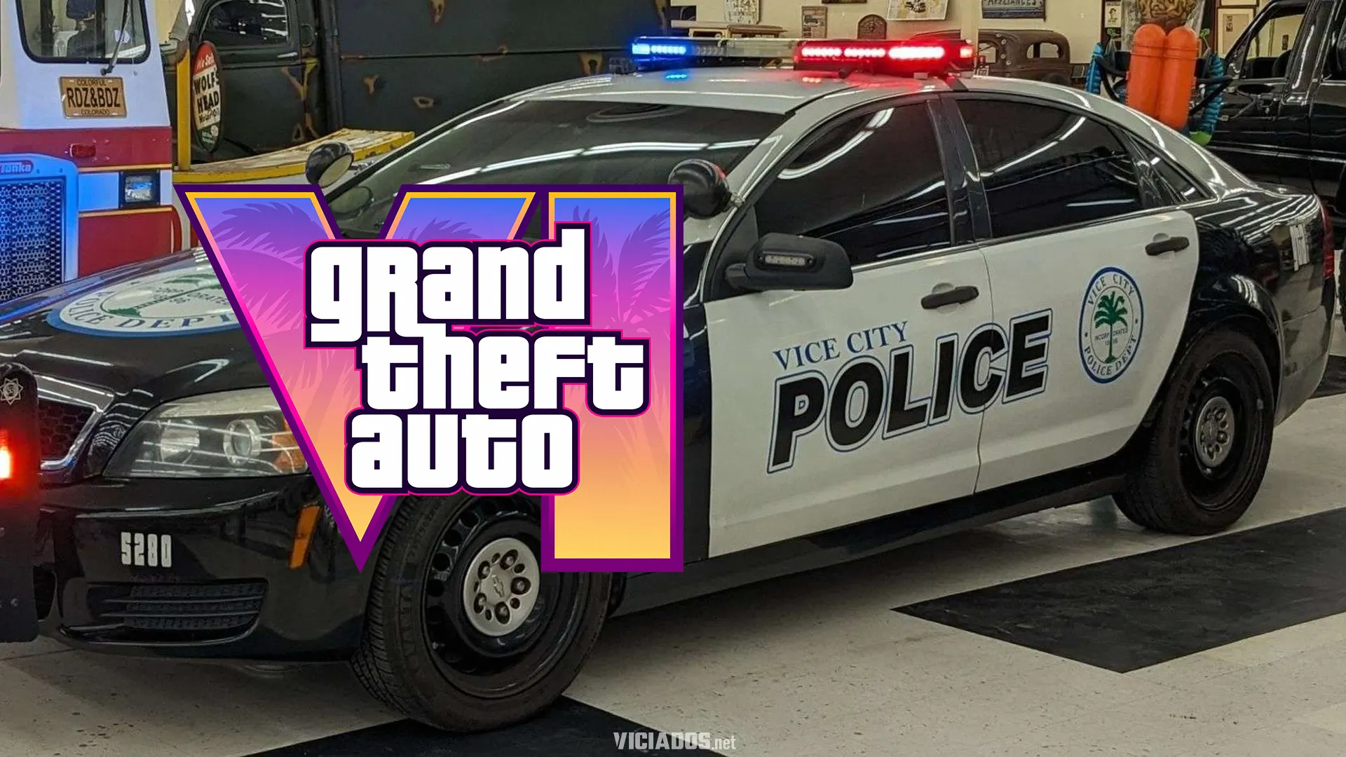 GTA 6 Grand Theft Auto VI Carro Policia Policial Mundo Real Vice City Leonida 2026