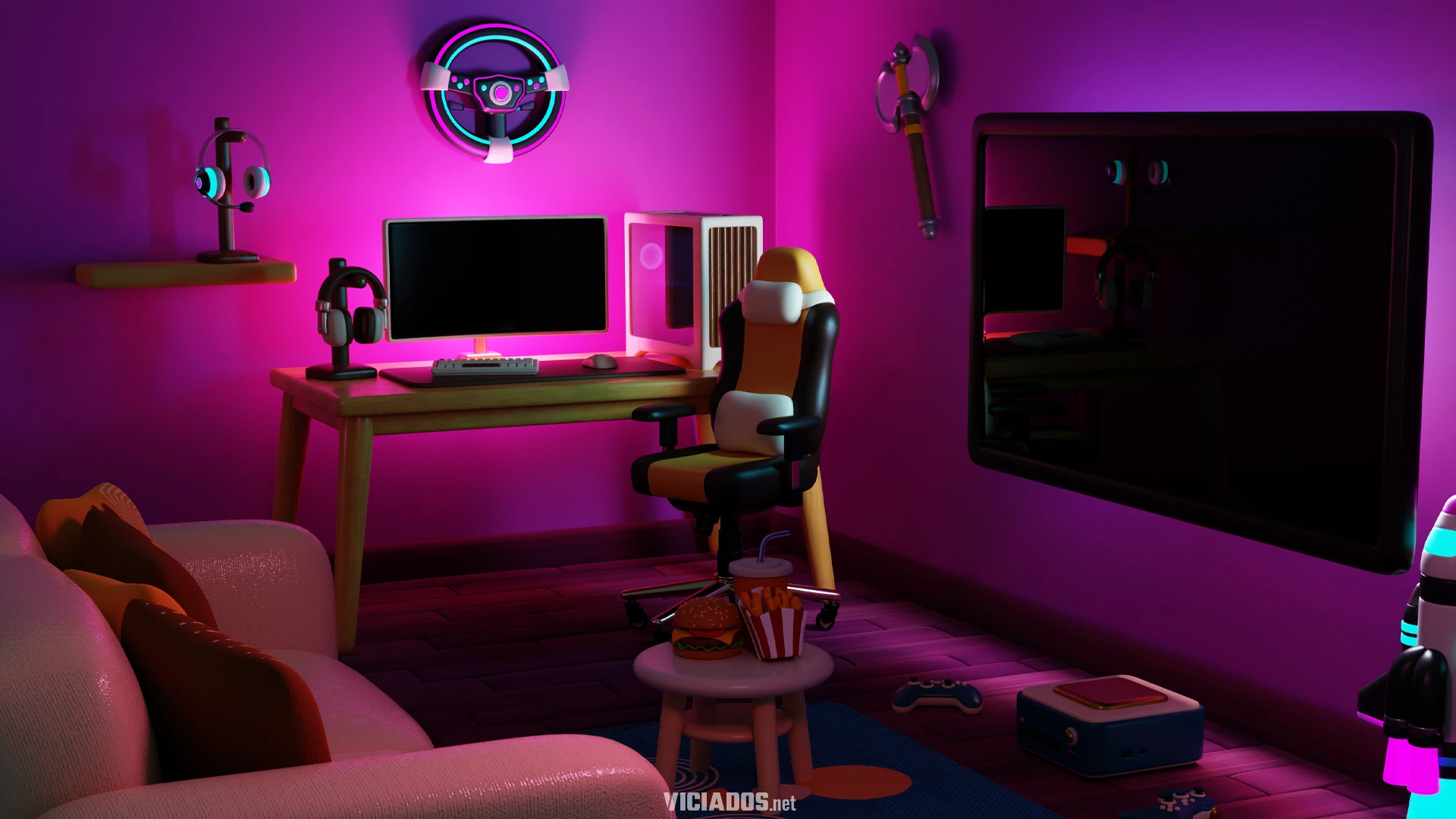 Controle Casa Gaming Games Xbox PlayStation Microfone Legenda 2025