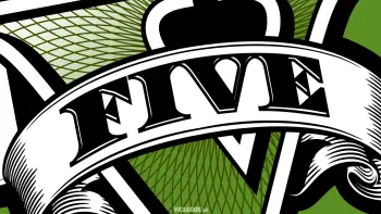 GTA 5 Grand Theft Auto V Rockstar Games Logo FIVE Verde 2026