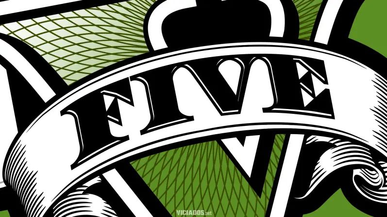 GTA 5 Grand Theft Auto V Rockstar Games Logo FIVE Verde 2026