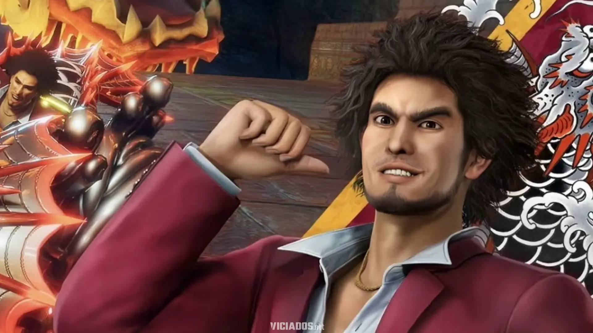 Ichiban Kasuga chega com estilo ao universo de Sonic Racing CrossWorlds 1