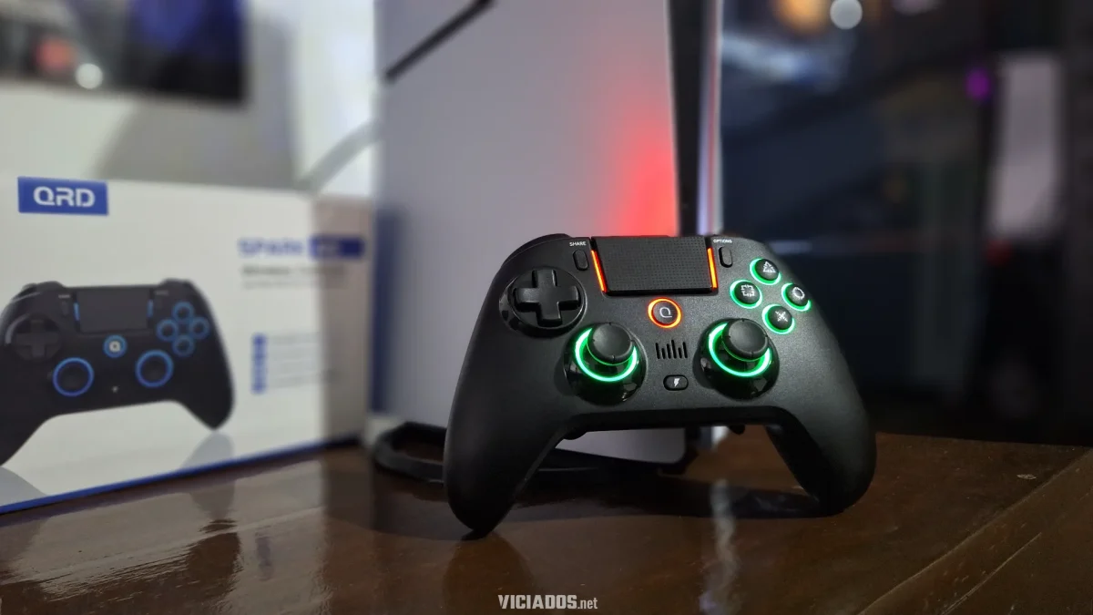 Review do QRD Spark N5: Controle com analógicos com Hall-Effect, iluminação RGB e suporte para o PS4 e PS5
