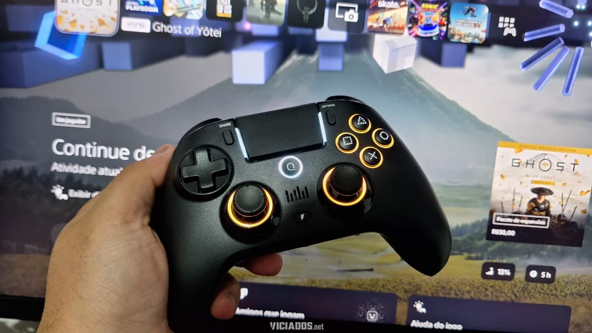 Review do QRD Spark N5: Controle com analógicos com Hall-Effect, iluminação RGB e suporte para o PS4 e PS5