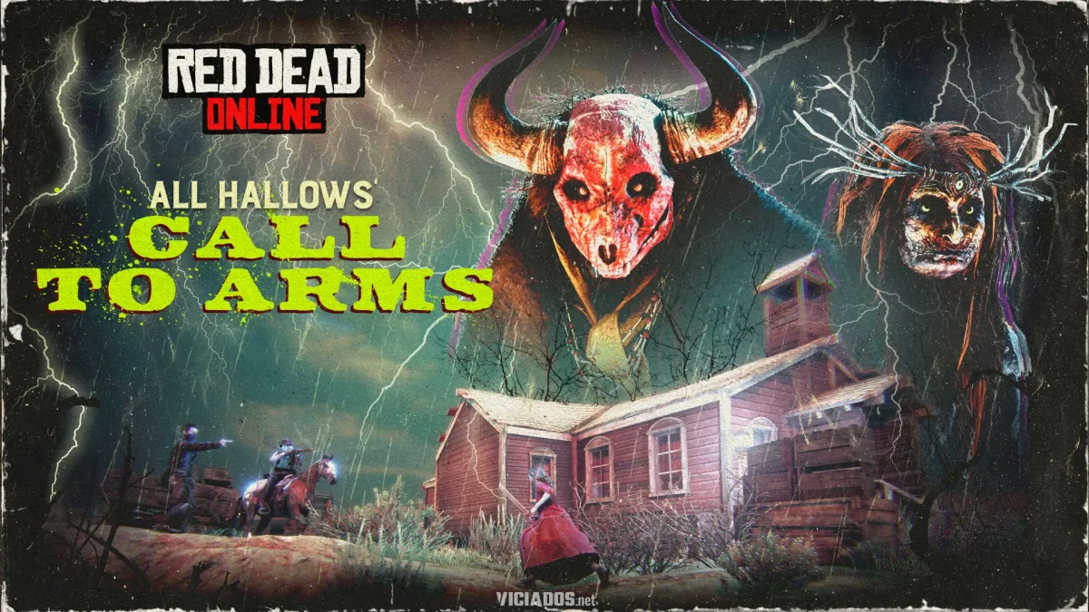 Dia das Bruxas em Red Dead Online: Retorno do 2º Passe de Dia das Bruxas, 3x recompensas em Às Armas das Bruxas e mais