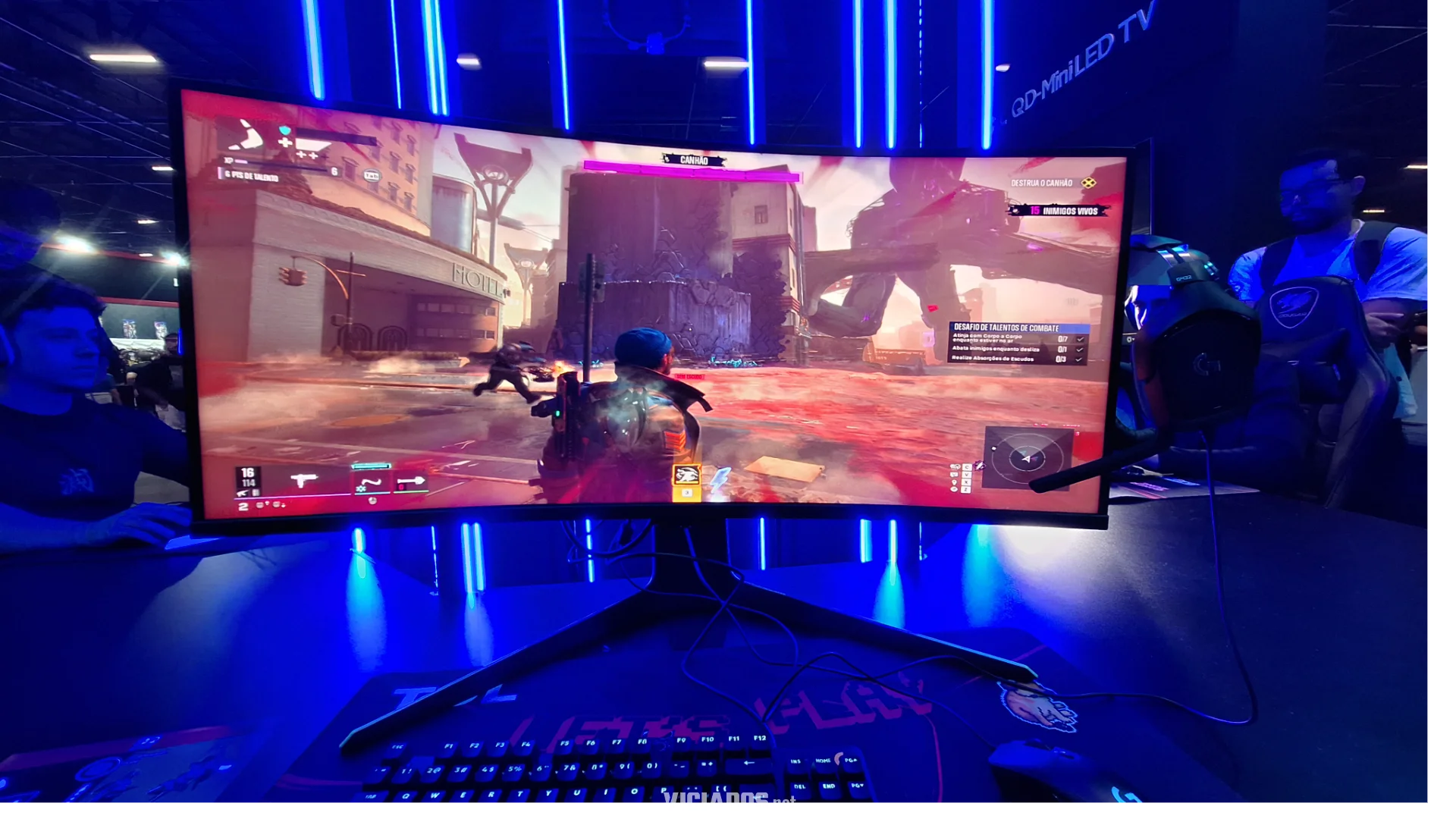 tcl monitores gamers brasil game show 2025 viciados 002