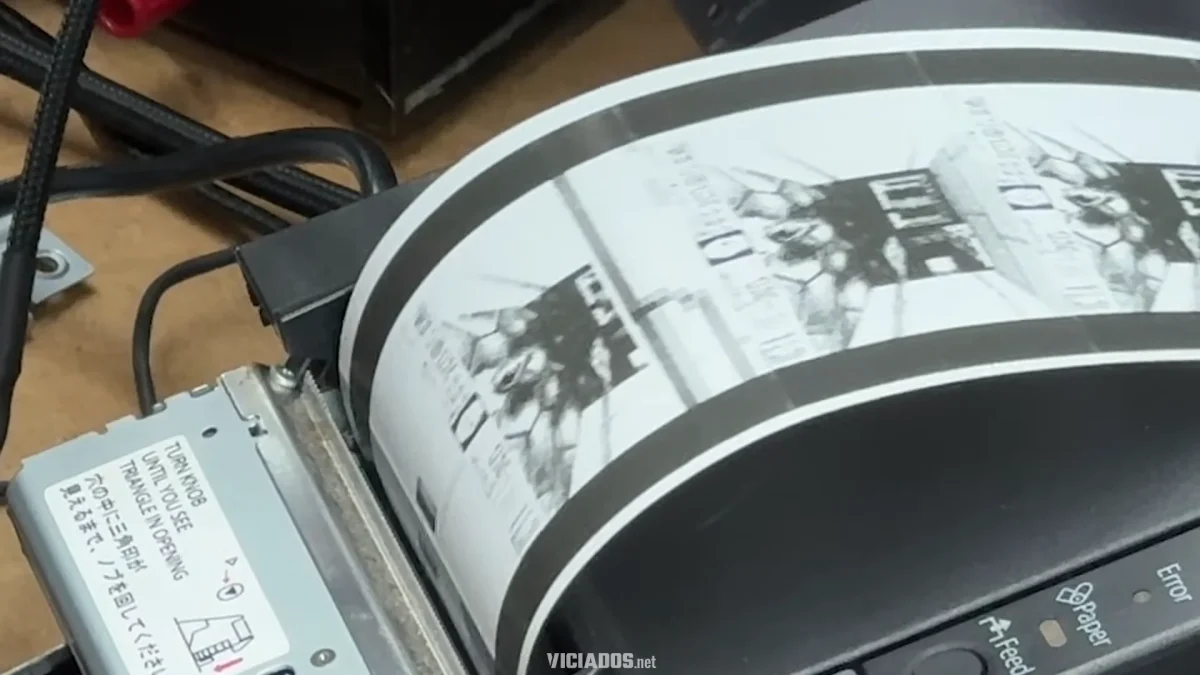 Cupom fiscal e DOOM: YouTuber consegue rodar este jogo em uma impressora térmica