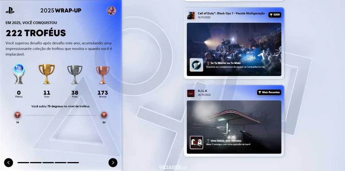 Retrospectiva 2025 da PlayStation já está disponível: Veja como você pode fazer a sua