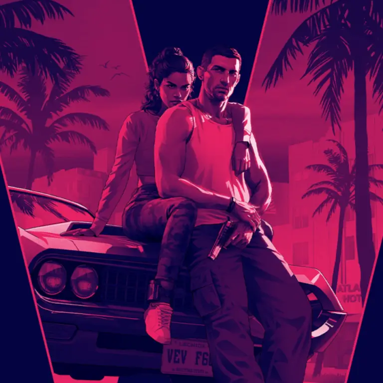 Arte do Portal Viciados com a temática de GTA 6