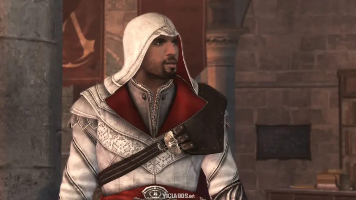 O retorno do mestre assassino Ezio Auditore em Assassin's Creed Hexe
