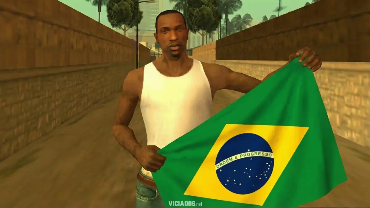 CJ Carl Johnson Young Maylay BR Brasil Bandeira GTA SA Grand Theft Auto San Andreas 2026