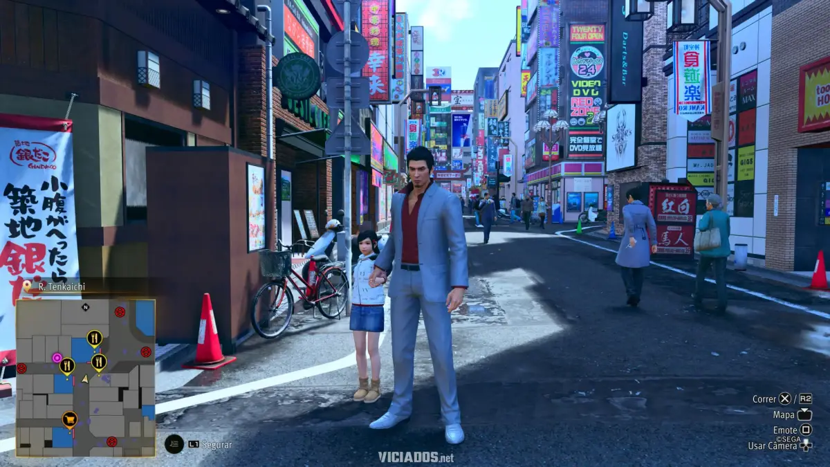Yakuza Kiwami 3 PS5 Review Portal Viciados Rafael PlayStation 5 Dark Ties Kiryu Kamurocho Day
