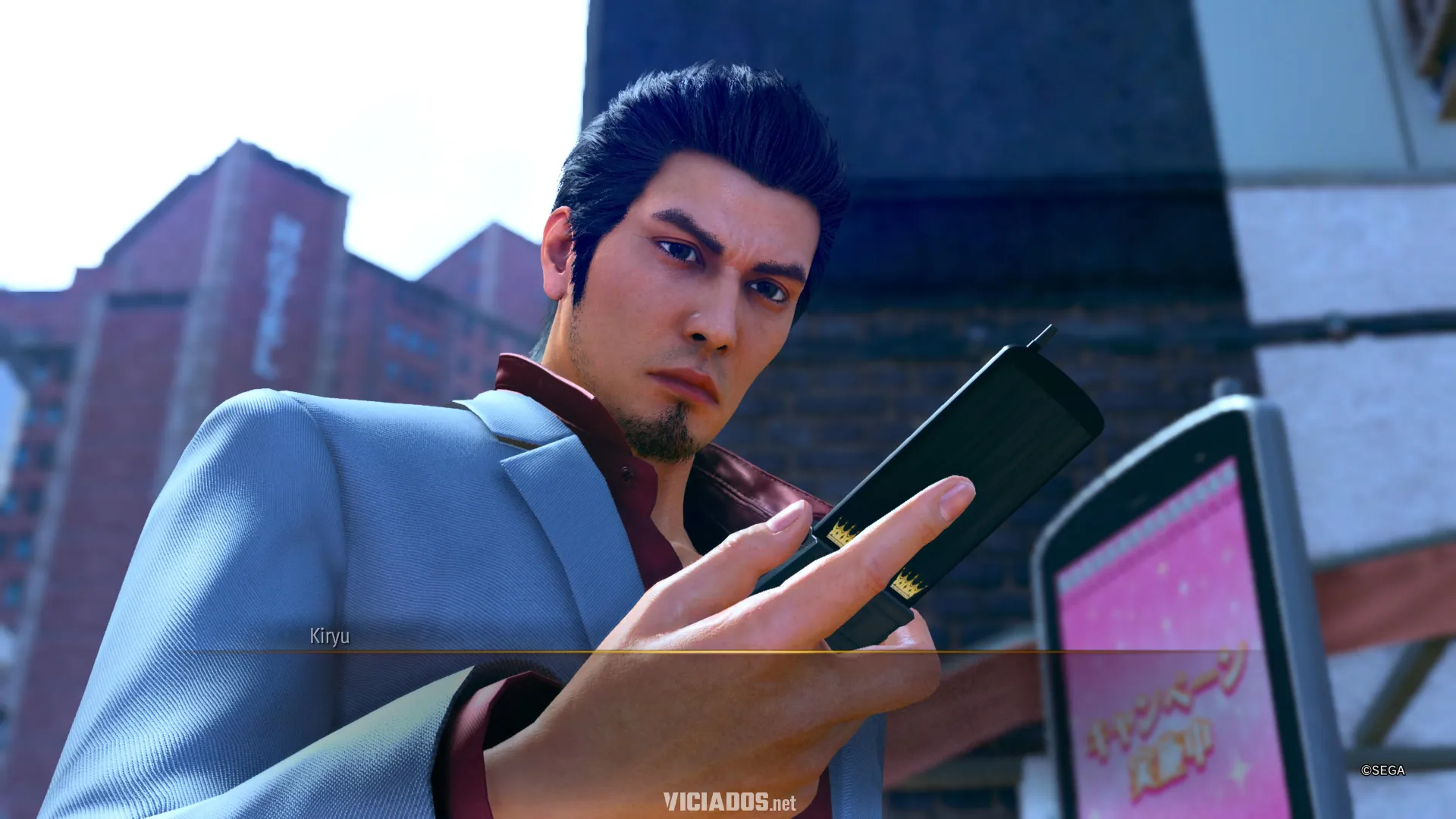 Yakuza Kiwami 3 PS5 Review Portal Viciados Rafael PlayStation 5 Dark Ties Kiryu Smartphone 05