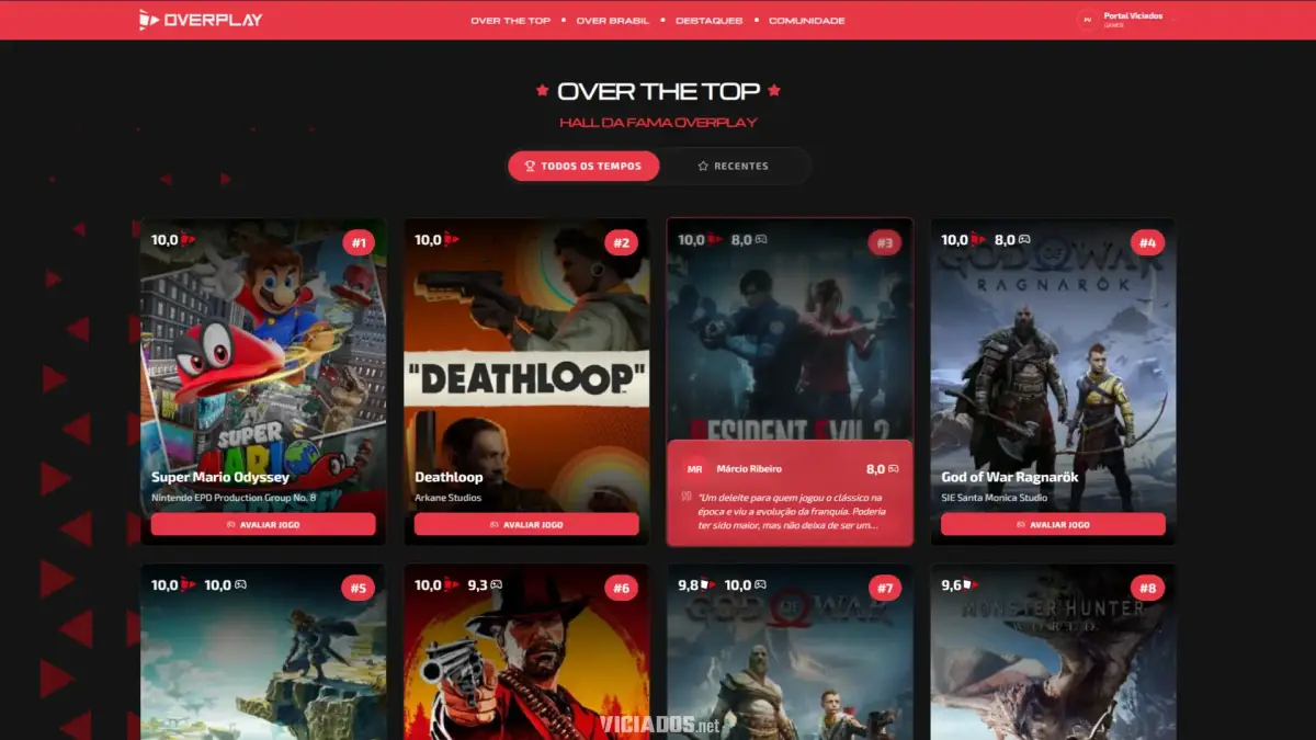 O Overplay &eacute; dividido em tr&ecirc;s frentes principais