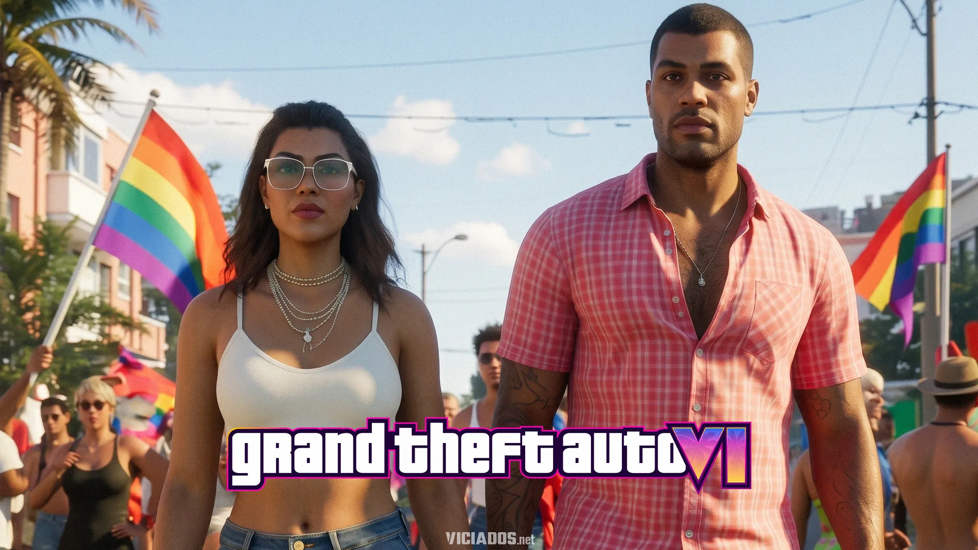 GTA 6 Grand Theft Auto VI Jason Lucia Parada LGBT Gay Vice City Fake News Rockstar Games 2026